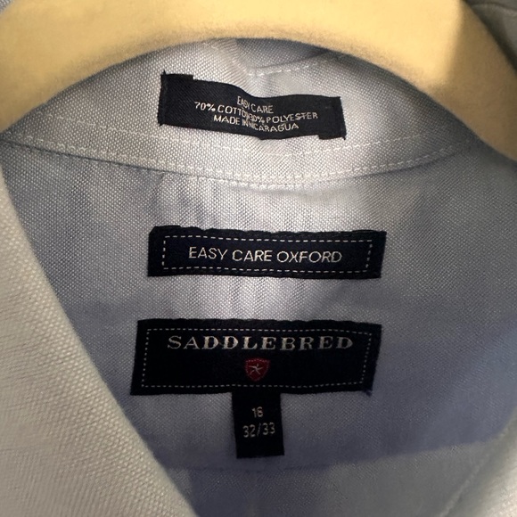 Saddlebred Dusty Blue Button Down - Picture 3 of 3